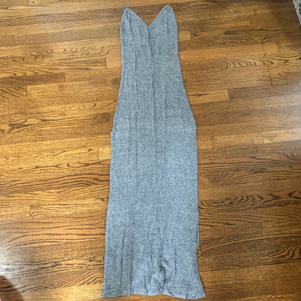 Brandy Melville Gray Knit Maxi Dress